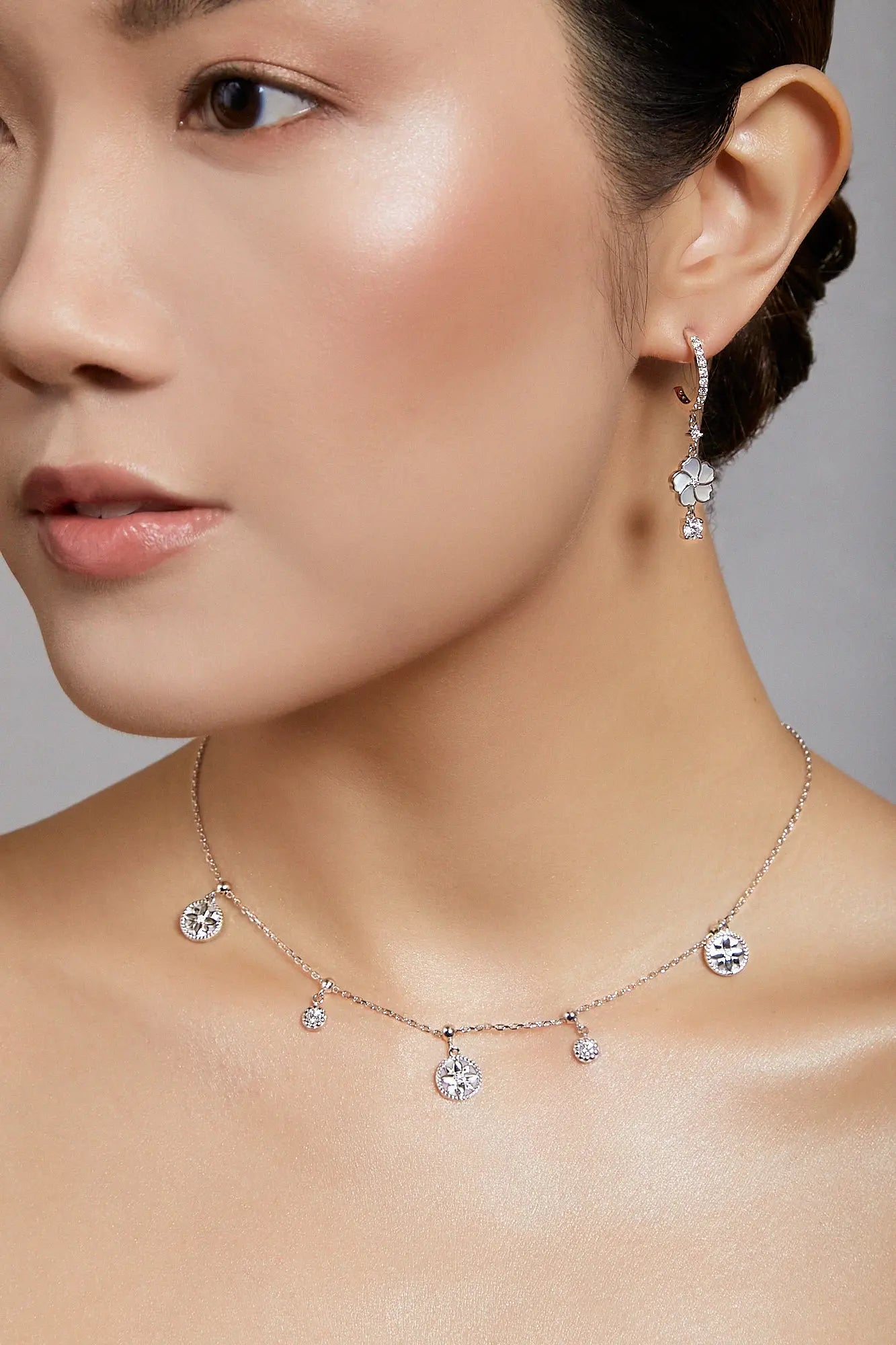 Clematis Goddess Silver Necklace Dryden Jewelry